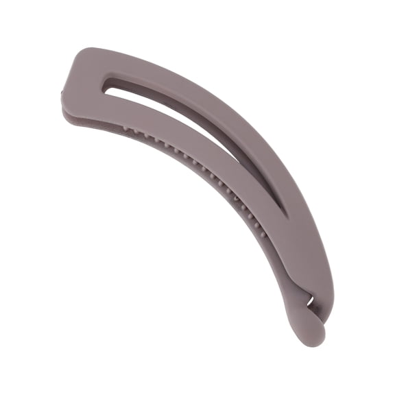 Unique Bargains 1 Pc Banana Clip Durable Crescent Moon Hair Clip Matte Purple Gray
