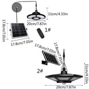 ZPAQI Upgraded Solar Shed Light Indoor Outdoor Solar Powered LED Daytime Work Lights