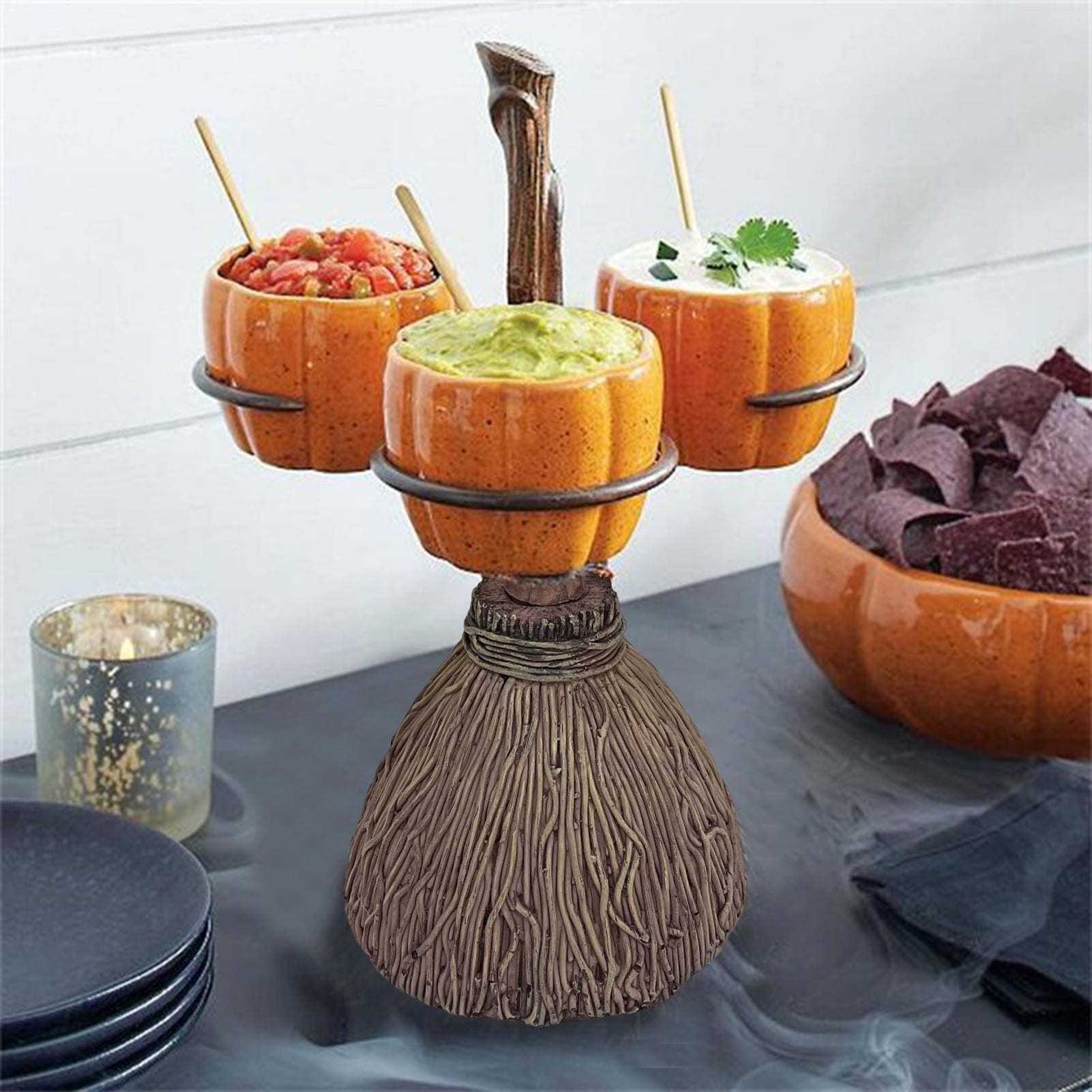 Travelwant Halloween Pumpkin Snack Bowl Stand Halloween Candy Bowl