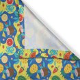 thumbnail image 3 of Ambesonne Tropical Kitchen Curtains, Watermelon Ice Cream Art, 55"x30", Pastel Yellow Cobalt Blue, 3 of 3