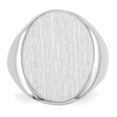 thumbnail image 5 of 14k White Gold Polished Signet Ring Size 9 - 7.2 Grams -  Jewelry Gift for Mom, 5 of 5