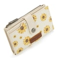 thumbnail image 2 of Wrangler Women's Bifold Wallet with Zipper, ID Window & Card Holder – Stylish and Functional, Beige, 2 of 6