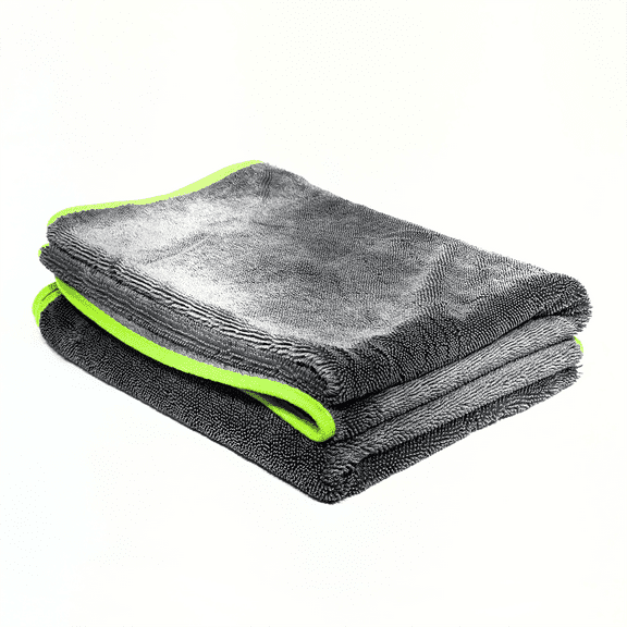 Boss Detail Twist Drying Towel Super Absorbent 600GSM - 35.4'' x 23.6'' inches, Gray Color, Rapid Drying, Large Cleaning, Lint-Free Detailing, High Absorption Microfiber Towels for Cars