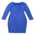 thumbnail image 1 of Women OL Dress Square Neck Stretch Bodycon Pencil Midi Party Dress, 1 of 6