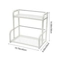 thumbnail image 3 of Merryso 2-Tier Plastic Kitchen Storage Rack - Condiment & Knife Organizer, Space-Saving, Detachable for Easy Cleaning, 3 of 6