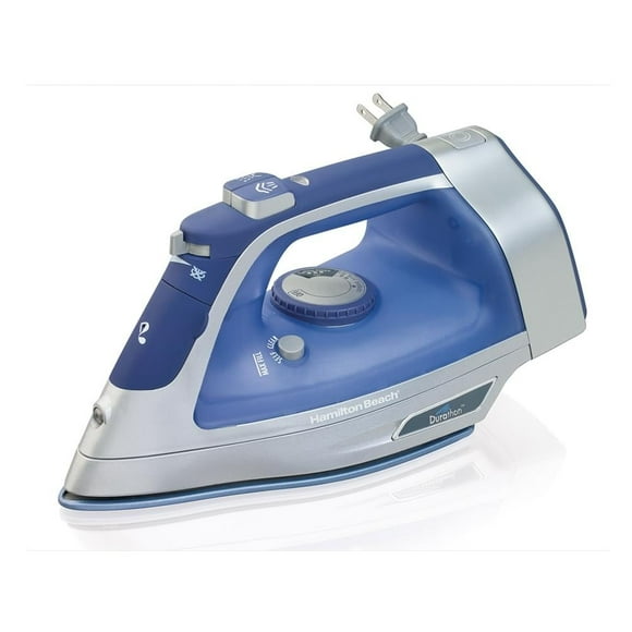 Plancha de Vapor Hamilton Beach Suela Cerámica Antiadherente Azul