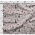 thumbnail image 2 of Soimoi Llama Alpaca Print,Cotton Cambric, Quilting Fabric Sold by The Yard 42 Inch Wide, Medium Weight Cotton Fabric, SewingSupplies,Red, 2 of 5
