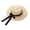 White Black Ribbon, variant on Women's Wide Brim Straw Sun Hat Frayed Edge Beach Cap Foldable Breathable Summer Hat with Ribbon Bow Adjustable 55-60cm White Black Ribbon