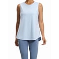 thumbnail image 2 of Womens Workout Tank Tops Back Pleat Loose Fit Sleeveless Yoga Athletic Shirt Soft Cooling Gym Tops Cloud Water Blue XL, 2 of 6