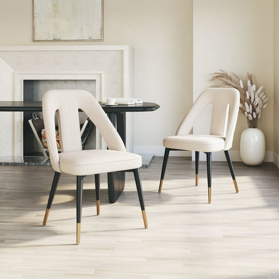 Artus Dining Chair Ivory Dining Chair, Modern Style, Powder coated steel leg, Plywood, Indoor Dining