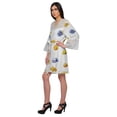 thumbnail image 4 of Moomaya Short Robes For Women Lightweight Venice Lace Summer Loungewear, 4 of 6