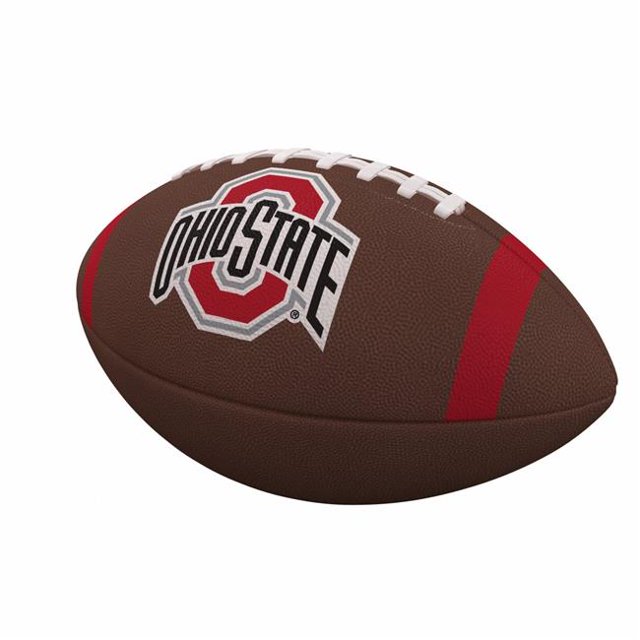 Logo Brands 191-93FC-1 Ohio State Team Stripe Format Officiel Ballon de Football Composite
