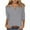 Gray1, variant on fatyb Womens V Neck 3/4 Sleeve T Shirts Casual Basic Tee Tops Loose Plain Blouses Pullover for Women