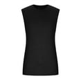 thumbnail image 3 of Pitauce Tank Tops Men Sleeveless Gym Workout Tops Summer Casual Loose Fit Crew Neck Muscle Shirt Solid Color Pullover Bodybuilding Fitness T-Shirt, 3 of 4