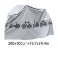 thumbnail image 3 of YoGold Waterproof Motorcycle Cover – 78.7 x 39.4 Inch All‑Weather Bike Cover, Dustproof for Scooter (Gray), 3 of 8