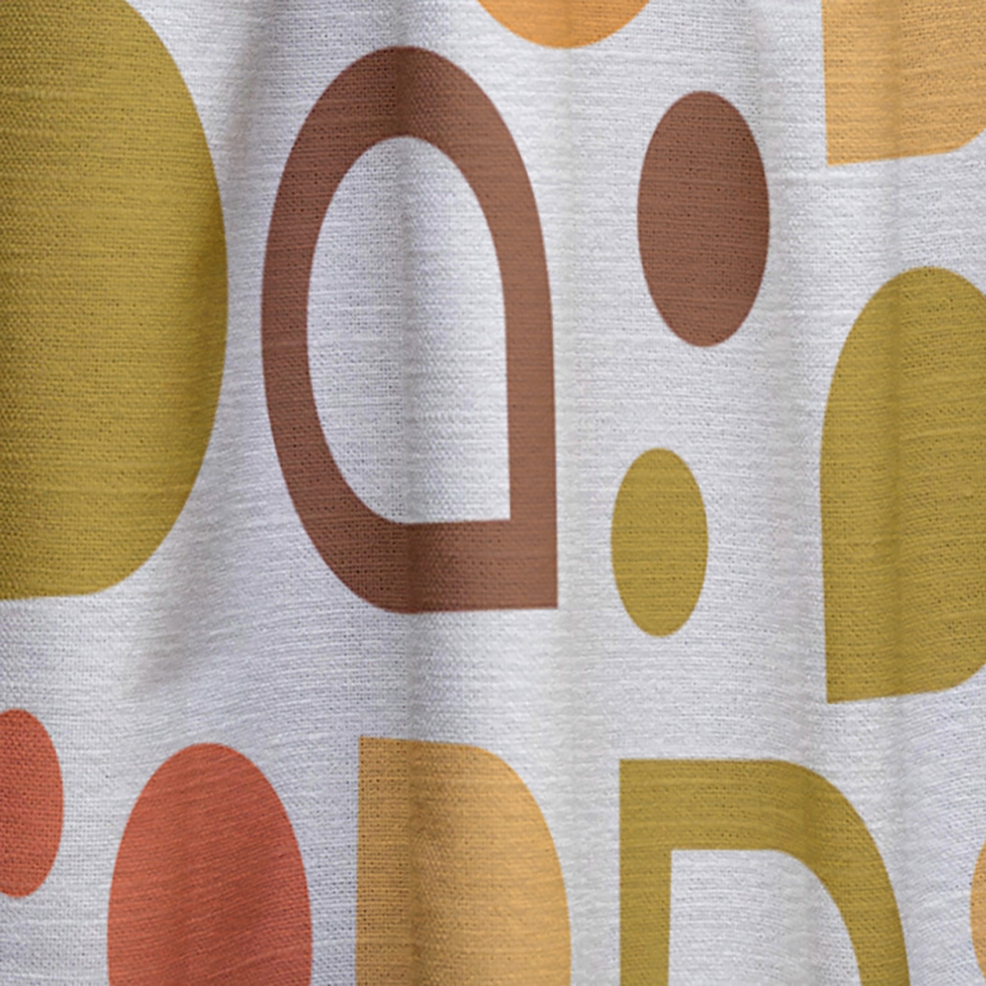 Designart 'Abstract Geometric Retro IV' Mid-Century Modern Curtain Panel