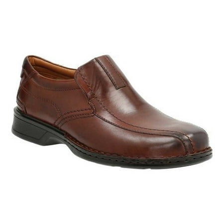 Clarks Men's Escalade Step Slip-on Loafer- Brown Leather 8 2E US ...