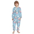 thumbnail image 2 of Cows Milk Pattern One Piece Pajamas Soft Jumpsuit Cozy Sleep and Play Romper Zipper and Pockets 9Y-11Y, 2 of 8