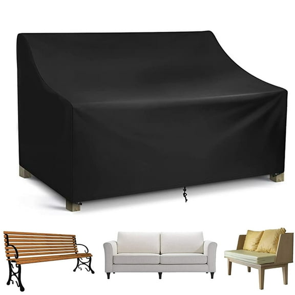 DONGPAI Patio Sofa Cover Waterproof 1-Seater Outdoor Sofa Cover Patio Furniture Covers for Outdoor Furniture Loveseat Couch, 53" x 26" x 35" , 53"x 26"x 35"