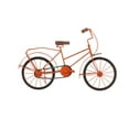 thumbnail image 3 of DecMode Iron Vintage Bicycle Sculpture, Orange, 3 of 10