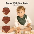 thumbnail image 4 of Pack de 8 Baberos Muselina para Bebé KeaBabies Sahara 0-36 Meses, 4 of 9