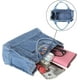 thumbnail image 3 of Cartera de mezclilla Jeans Bolsa de viaje Bolsa de playa para damas Cartera de mezclilla y bolsa de asas para damas femeninas azul claro JAMW Sencillez, 3 of 5