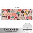 thumbnail image 5 of Kitchen Rugs Sets Of 2,Dogs with Pioneer Flower Anti Fatigue Kitchen Mat Rugs Non Slip Washable,Decorative Kitchen Floor Mats for Kitchen,Sink,Laundry,17"X47", 5 of 5