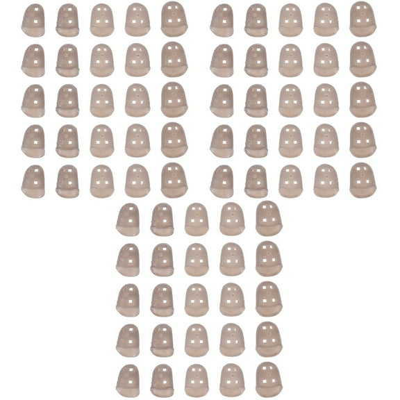 3 Pieces Rubber Finger Protector Protectors Instrument Thumb Guards Sleeves Grey