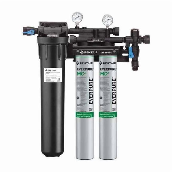 Pentair/Everpure Water Filter System,0.5 micron,25 1/2" H  EV932802-75