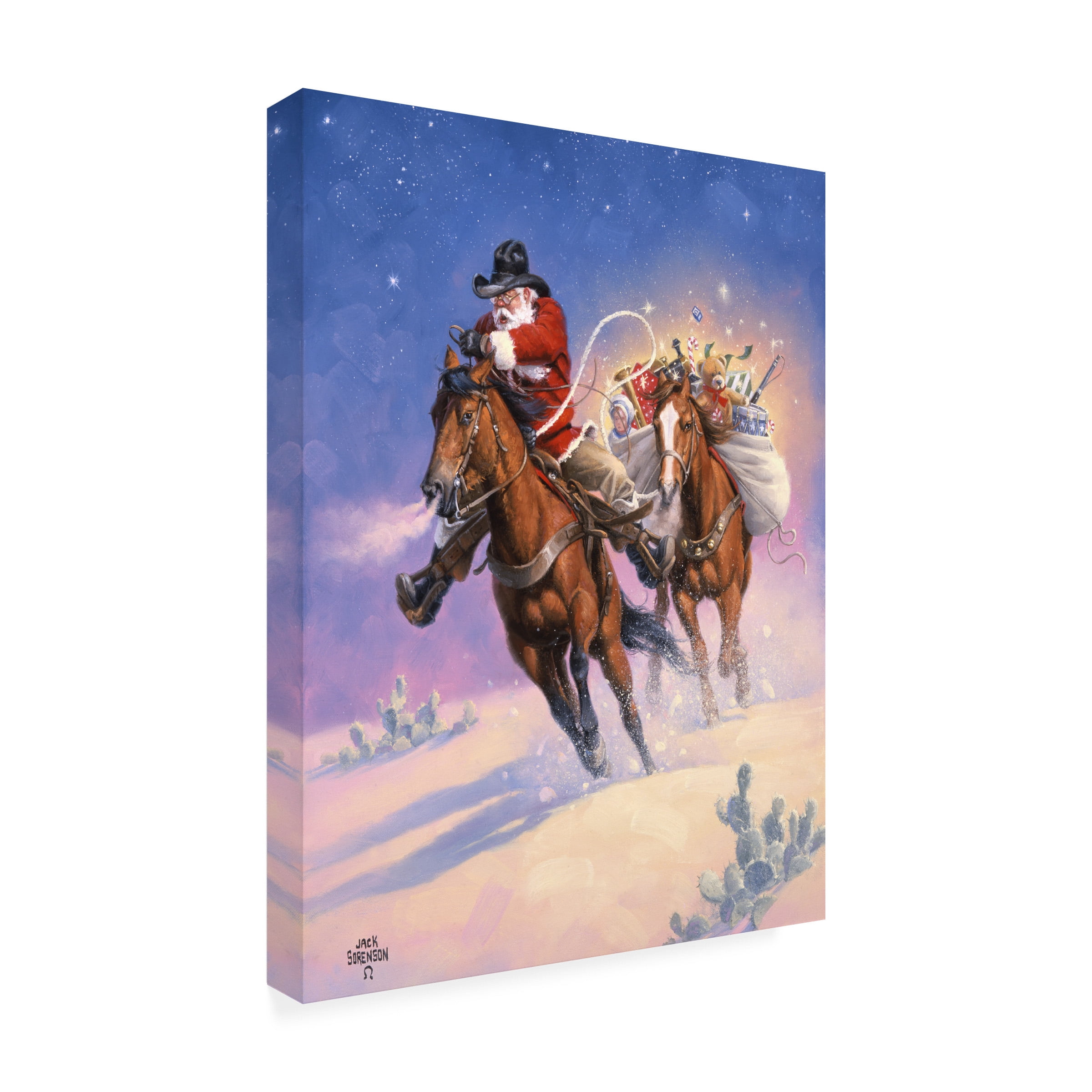 Jack Sorenson 'Santas Big Ride' Canvas Art