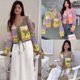 thumbnail image 2 of Women Casual Lightweight Cardigan Long Sleeve Hollow Out Crochet Knit Colorblock Plaid Lace-Up Open Front Outwear Coat Pink, 2 of 4