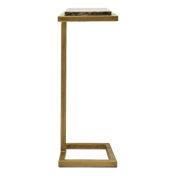 Bowery Hill Contemporary 23"H x 10"W x 8"D Accent Iron Table in Multi-Color