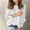 White, variant on Sanbonepd Womens Sweaters Fashion Crewneck Solid Buttons Sleeve Knitted Casual Sweater