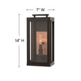 thumbnail image 6 of 2910DZ-LL-Hinkley Lighting-Sutcliffe - 1 Light Small Outdoor Wall Lantern in Traditional Style - 7 Inches Wide by 14 Inches High-Aged Zinc Finish-LED, 6 of 6