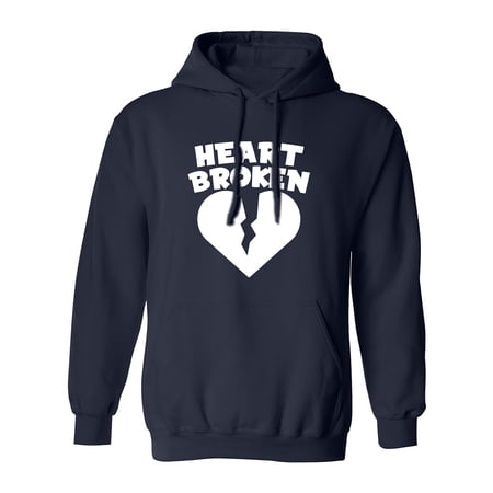 Heart Broken Adult Hooded Sweatshirt
