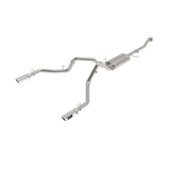 aFe Power 49-33127-P; Vulcan Series 3 IN 304 Stainless Steel Cat-Back Exhaust System w/ Polished Tips Ford F-150 2021 V6-2.7L/3.5L (tt)/V8-5.0L