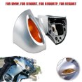 thumbnail image 1 of ALLTIMES Rétroviseur avec Fonction Clignotants pour BMW pour R1100RT pour R1100RTP pour R1150RT, Boîtier Argenté, 1 of 10