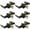 Black, variant on Villar Home Designs Door Lever Lara Black Keyed 6 Pack