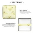 thumbnail image 5 of Logiee Tissue Box Cover 5X5X5'' PU Leather Tissue Holder Square Tissue Cube Box Organizer for Bathroom Vanity Countertop,Car,Night Stands,Office,Home,Kitchen (Green Pears), 5 of 8