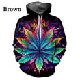 thumbnail image 2 of Sudadera con capucha con estampado 3D personalizado y colorido de hojas, moda urbana, informal, genial, para hombres y mujeres, ropa, tops, 2 of 5