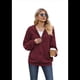 thumbnail image 2 of Sudadera con Capucha y Cremallera de Larga Color Vino Tinto M, 2 of 9