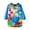Blue, variant on PINQI 2-13 Years Kids Art Smocks Water Proof Painting Aprons Toddler Short Sleeve Paint Smock Artist Overalls for Christmas Career Day(Red,2-3 Years)