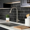 thumbnail image 4 of Apollo Tile Black 2.5-in. x 8-in. Matte Glossy Ceramic Subway Mosaic Tile (5.38 Sq ft/case), 4 of 5