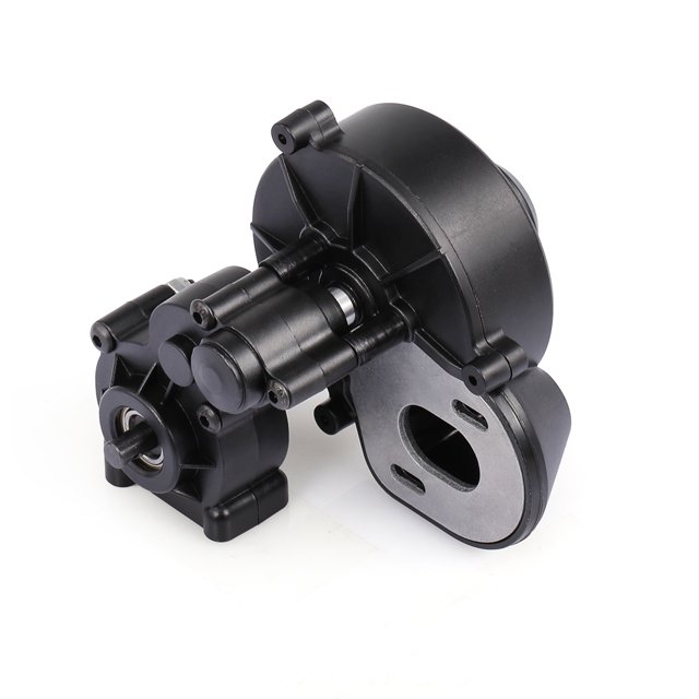 Caja de transmisión AUSTAR para caja de engranajes para motor 540 y 1/10 Axial SCX10 RC Car AUSTAR Negro