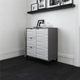 thumbnail image 2 of Ameriwood Home Monterey 1 Door / 3 Drawer  Accent Cabinet, Faux Wave Pattern with Graphite, 2 of 9