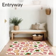 thumbnail image 3 of ODIKA 4'x6' Machine Washable Non-Slip Area Rug, Yuletide Sugary Delight Beginner Crafting Project High Traffic Rug, Red, 647082, 3 of 7