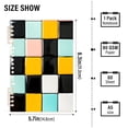 thumbnail image 2 of FORMRS 1-Subject Spiral Notebook 8" x 5" College Ruled 60 Refillable Sheet, 2 Pack, Yellow Checkered Pattern, 2 of 7