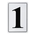 thumbnail image 1 of Uxcell Señal de Aluminio 1, Números de Casa de 11.8 Pulgadas y Letras de Metal, 1 of 1