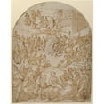thumbnail image 2 of Parrasio Micheli 12x14 Gold Ornate Wood Frame and Double Matted Museum Art Print Titled - An Allegory of Learning (ca. 1565), 2 of 4