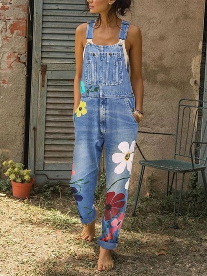 women's denim jumpsuits clothing